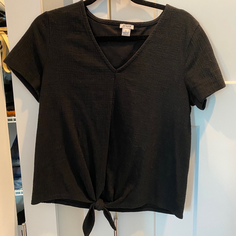 J crew black short sleeve